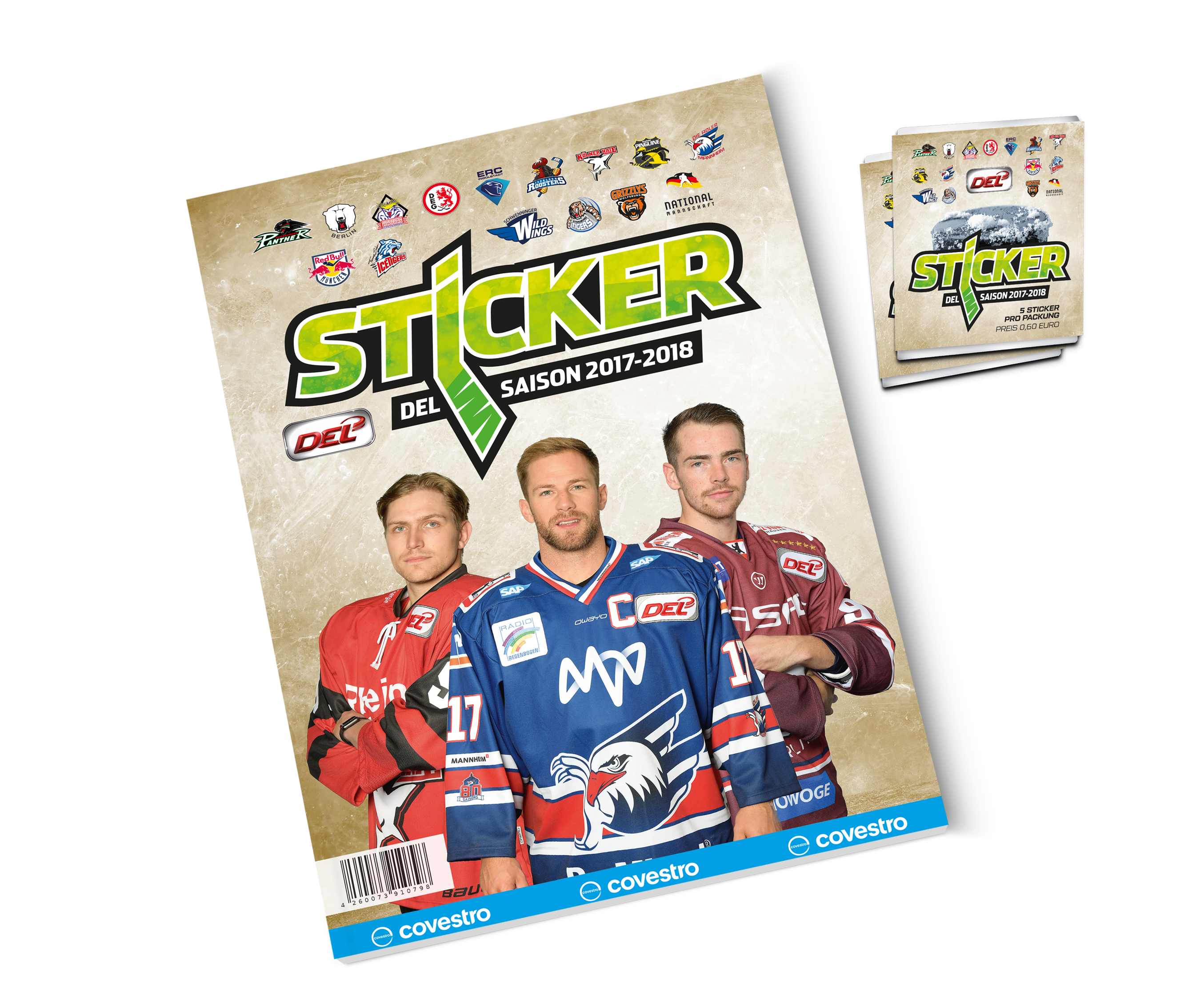 DEL Sticker Sammelalbum Saison 2017/2018